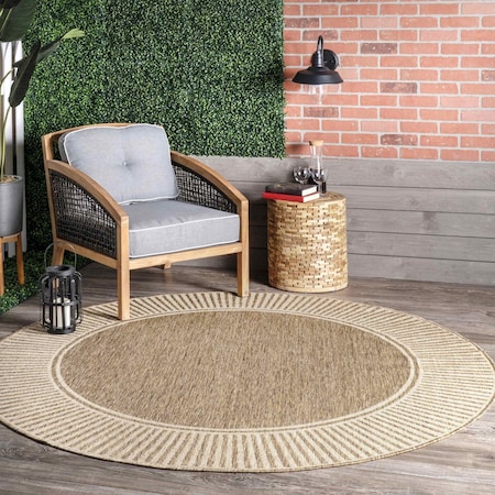 Nuloom Asha Simple Border Indoor/Outdoor Area Rug 6ft 7in GBCB02B-R67067